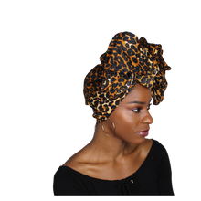 Load image into Gallery viewer, Ankara Headwrap and Scarf Dashiki African Print Kente (Animal Print) - Jamgal