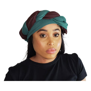 Head Wrap Soft Stretch Jersey Scarf Long Hair Turban Tie Headband HeadWrap for Women in Solid Colors by Jamgal - Jamgal